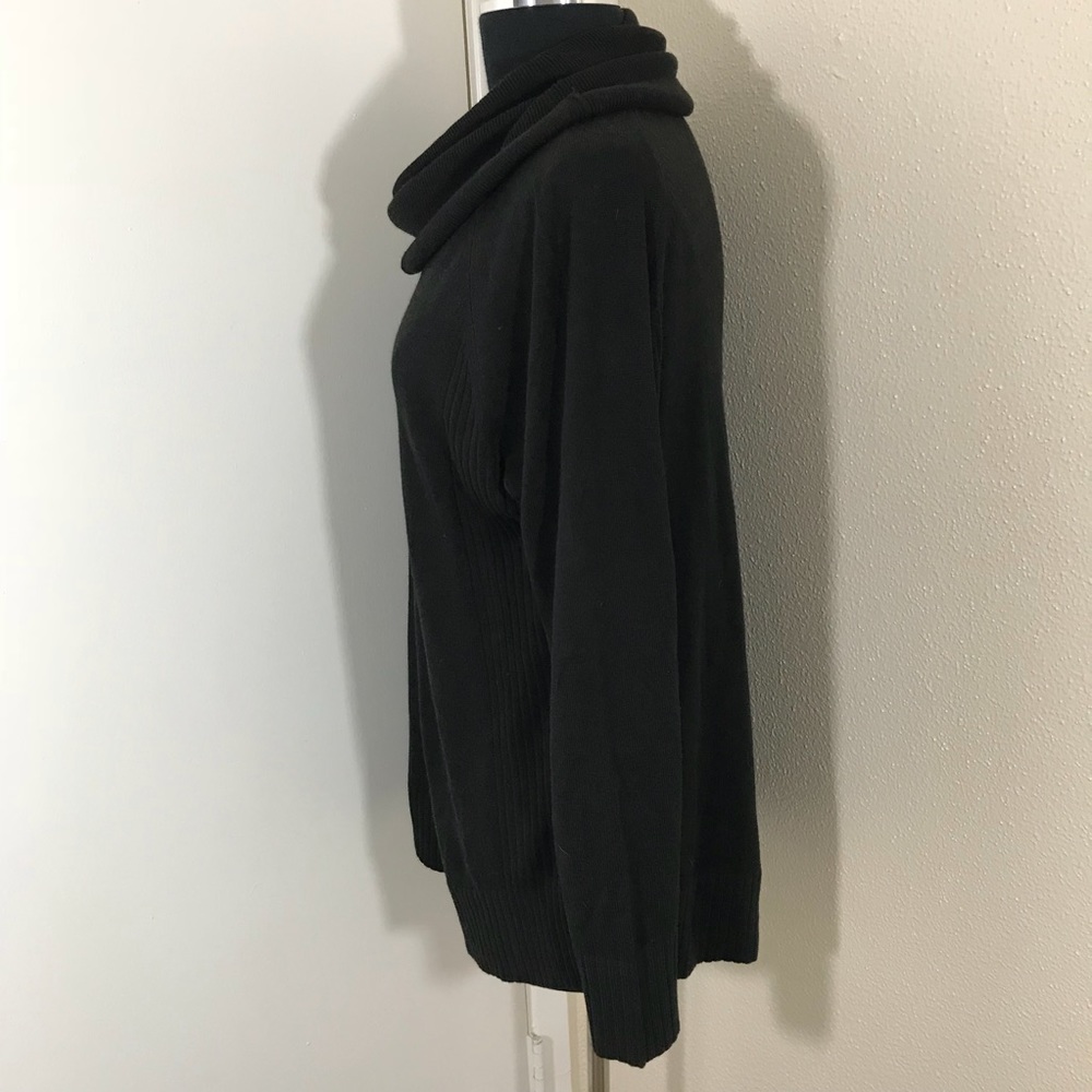 Ann Taylor LOFT Black Cowl Neck Sweater. Size Med - Picture 5 of 7